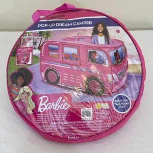 Barbie Pop-Up Dream Camper Tent Kids Pink Bus